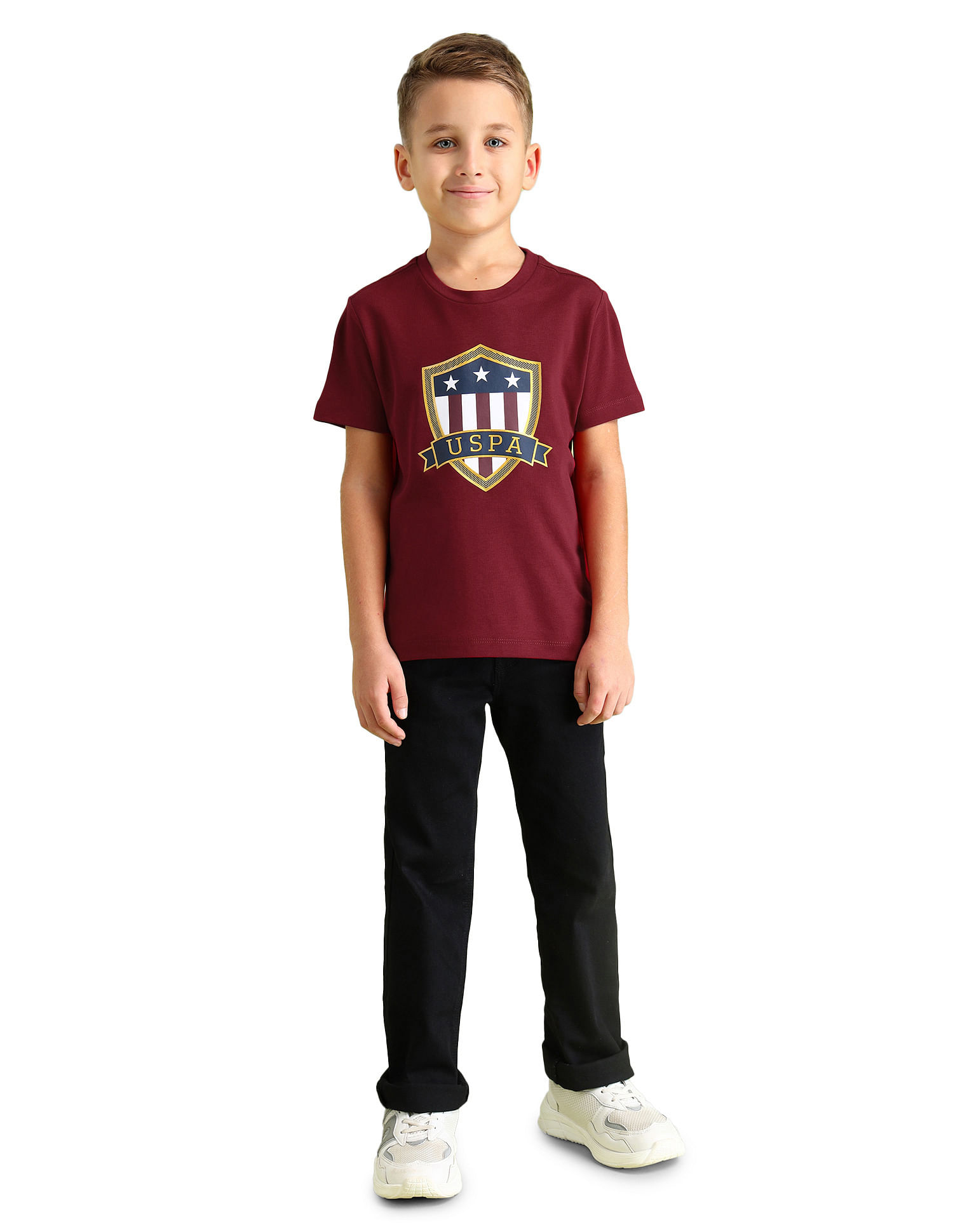 U.S. Polo Assn. Kids Boys Brand Printed T-Shirt