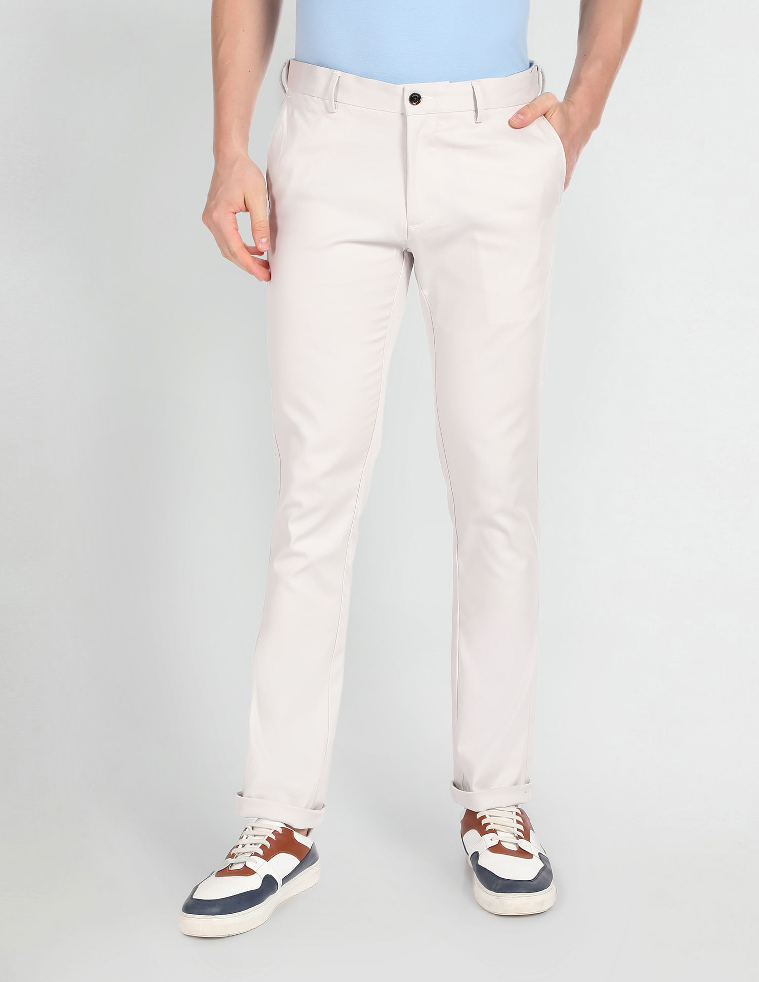 Arrow Sports Low Rise Slim Autoflex Trousers