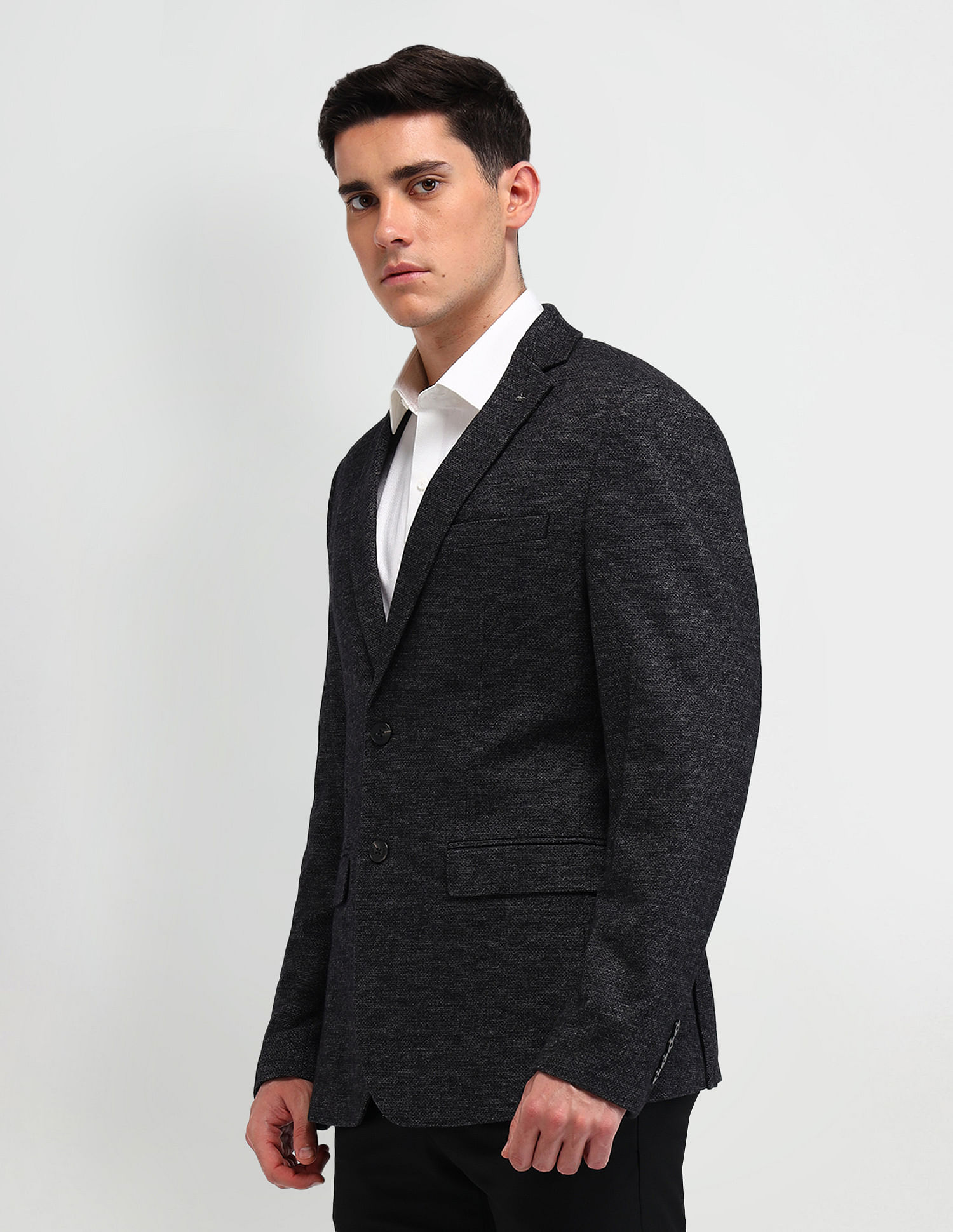 Arrow Textured Slim fit Blazer