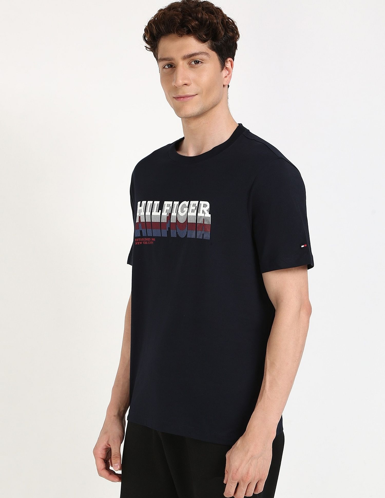 Tommy Hilfiger Logo Regular-Fit Cotton T-Shirt
