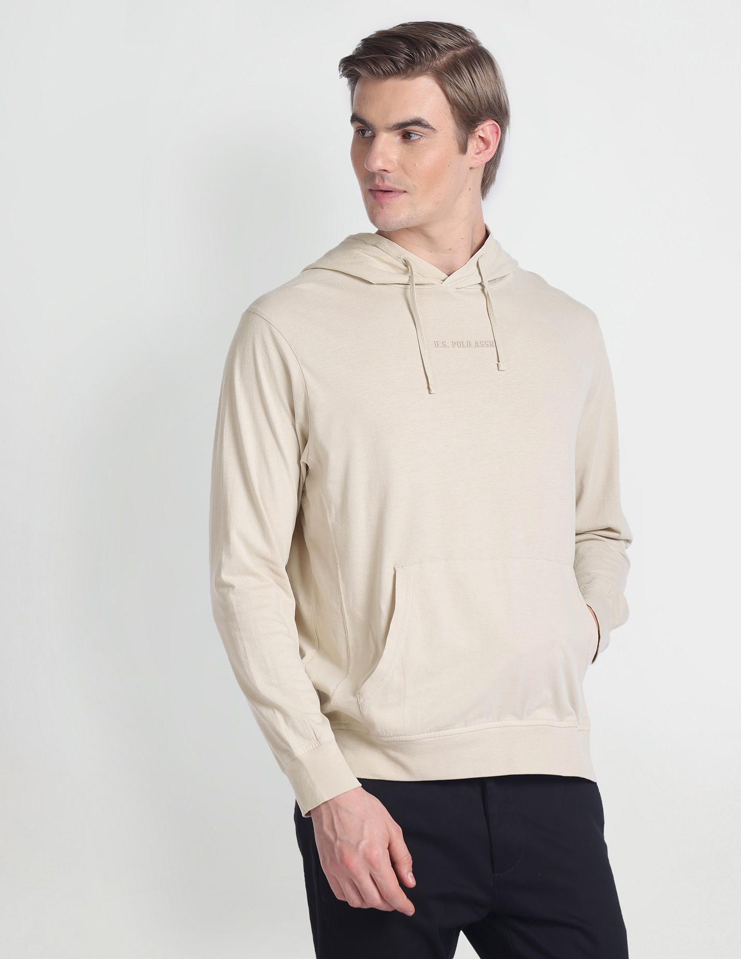 U.S. Polo Assn. Denim Co. Hooded Long Sleeve T-Shirt