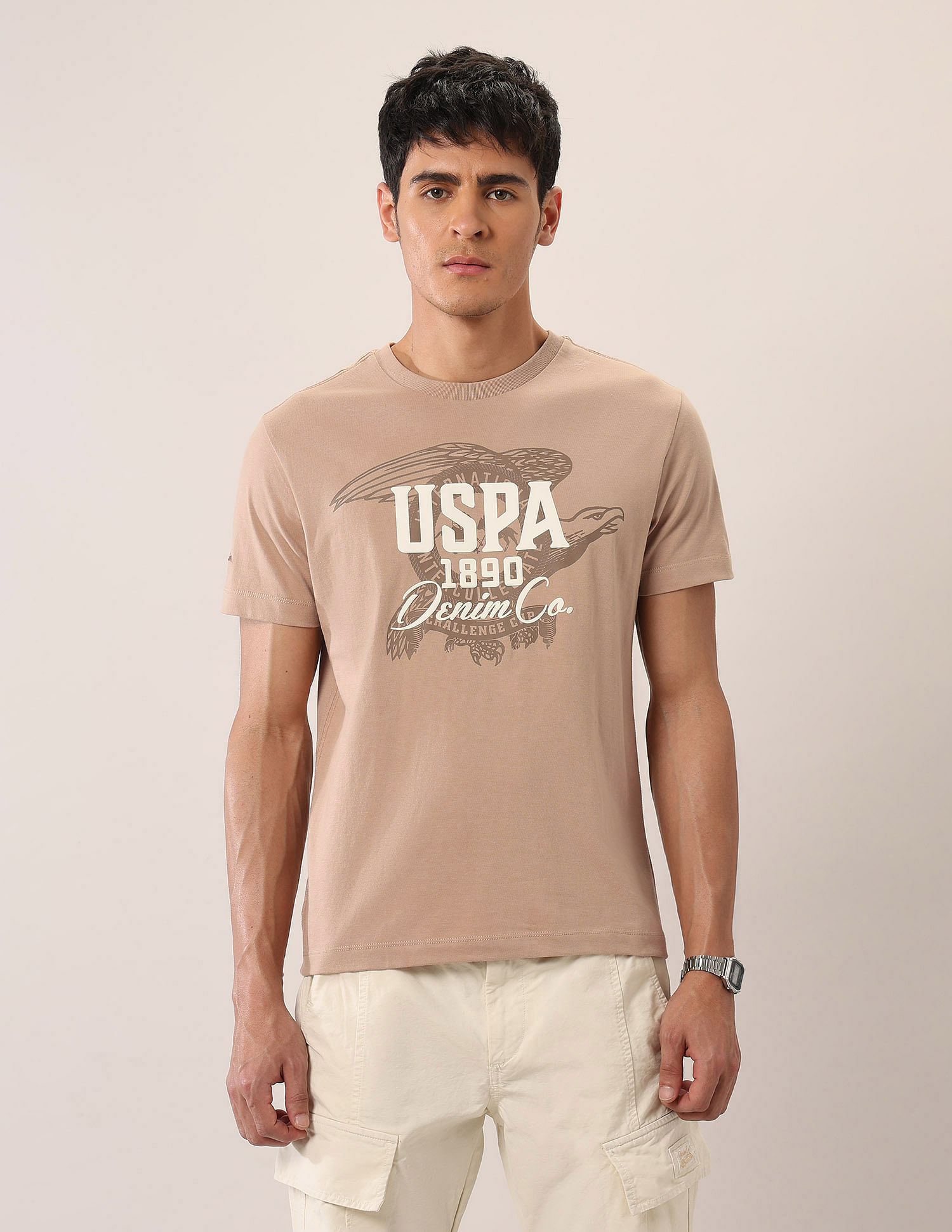 U.S. Polo Assn. Denim Co. Brand Printed Muscle Fit T-Shirt
