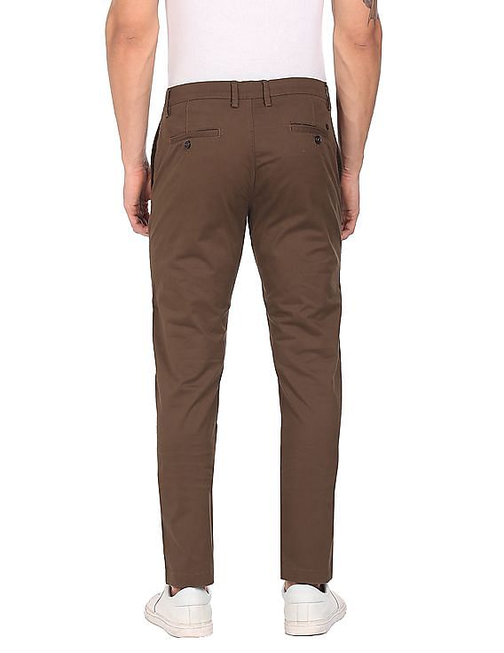 U.S. Polo Assn. Austin Tapered Fit Solid Trousers