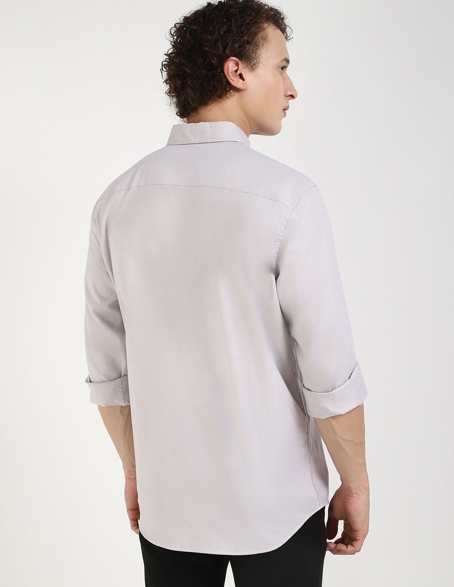 Calvin Klein Jeans Solid Regular-Fit Oxford Woven Shirt