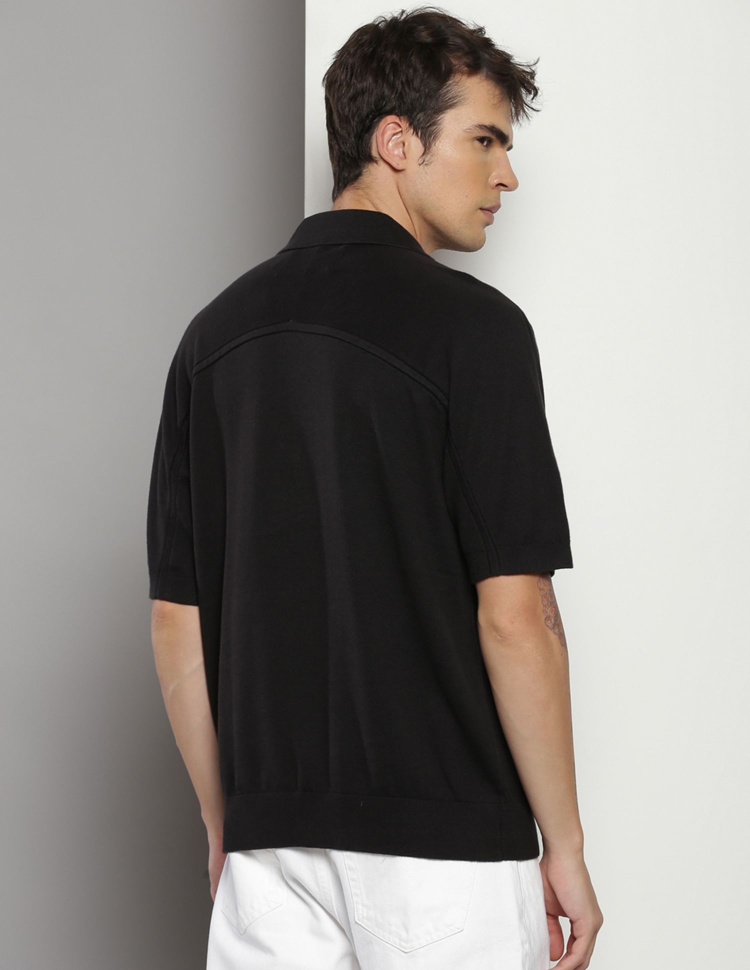 Calvin Klein Relaxed Tonal Blocking Polo Shirt