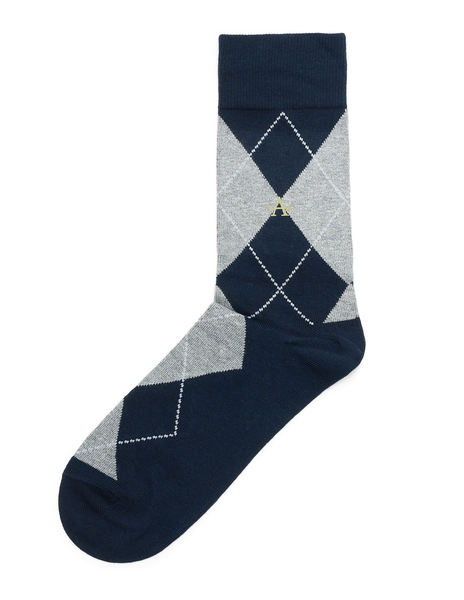 Arrow Men Printed Mid Calf Socks - Pack Of 2
