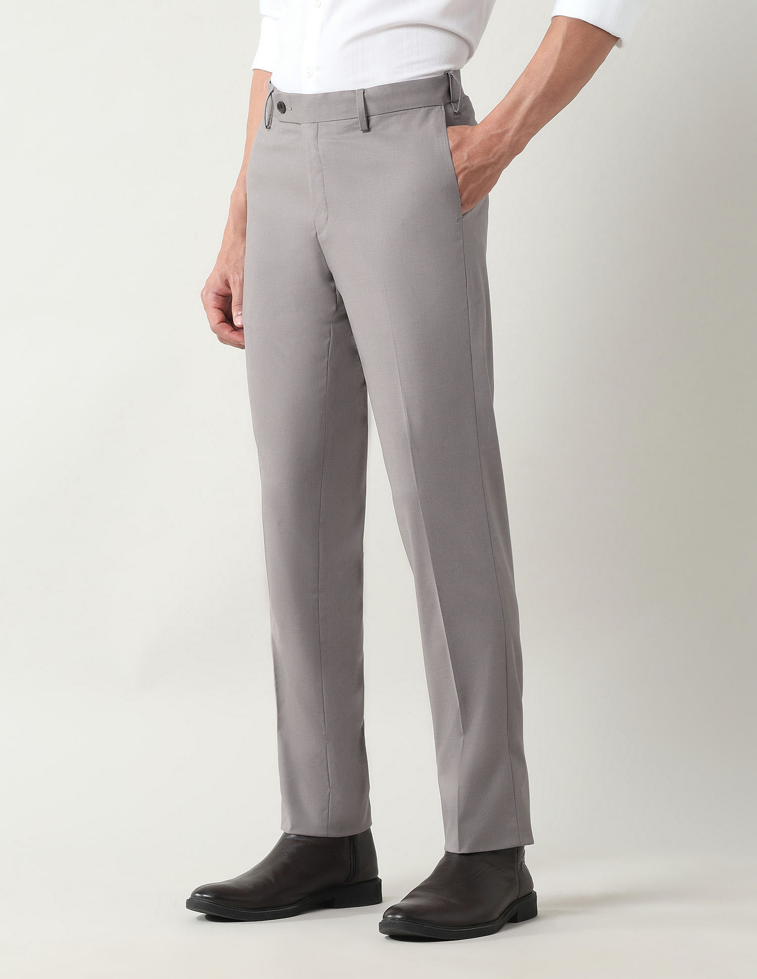 Arrow Mid Rise Regular Fit Trousers