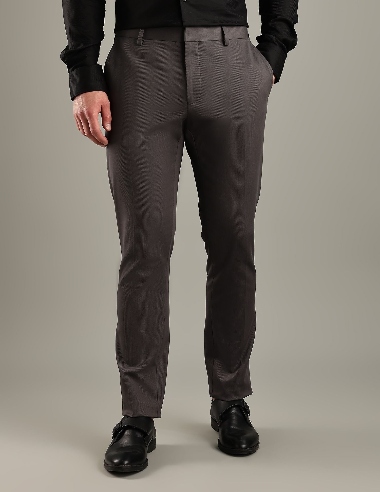 Tommy Hilfiger Regular-Fit Striped Mid Rise Trouser