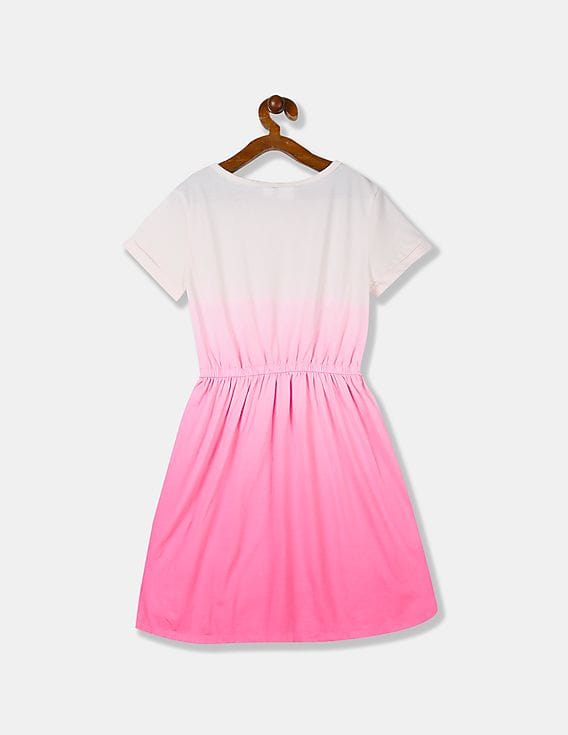 strapless open back dress Flowers by Zoe Cinch Waist Dress