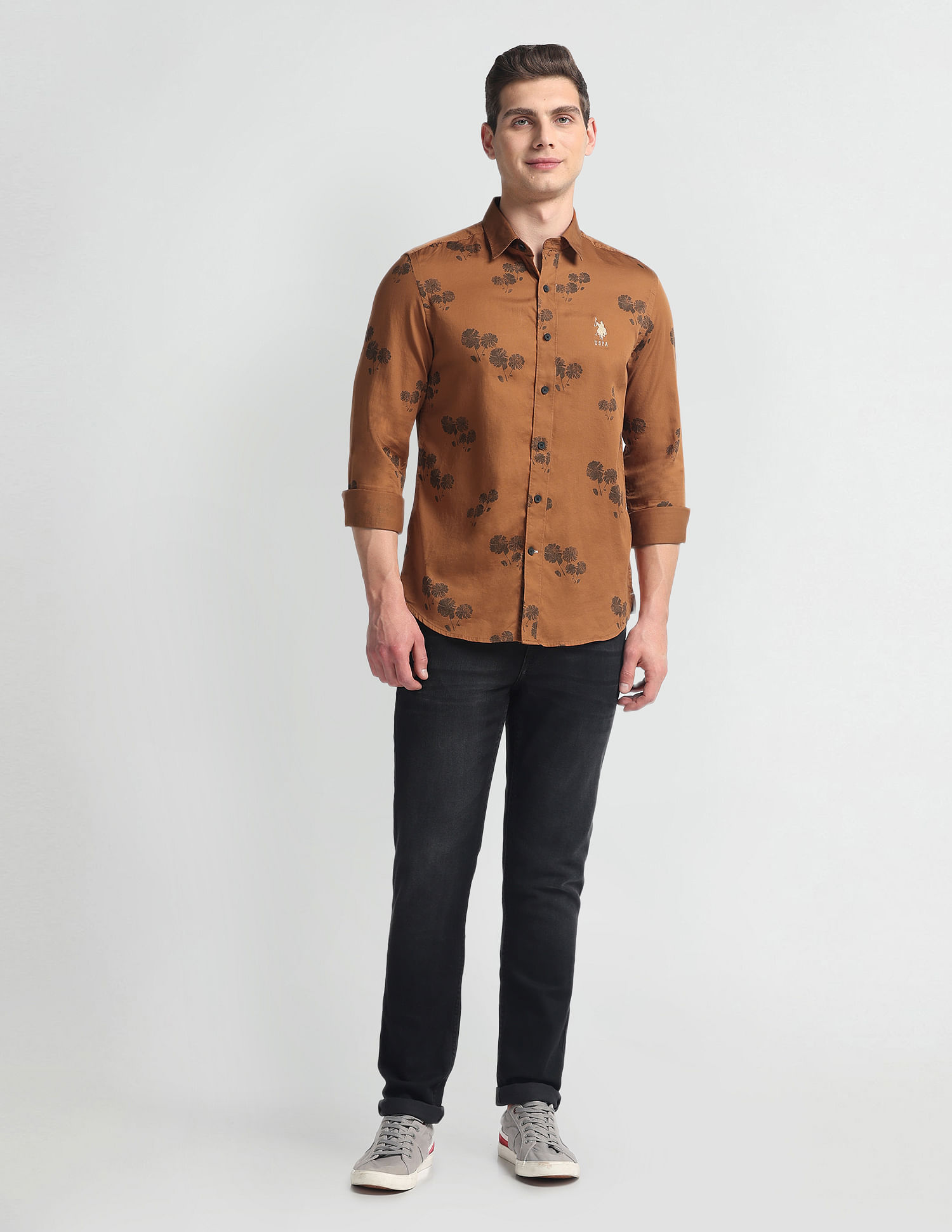 U.S. Polo Assn. Denim Co. Slim Fit Graphic Print Shirt