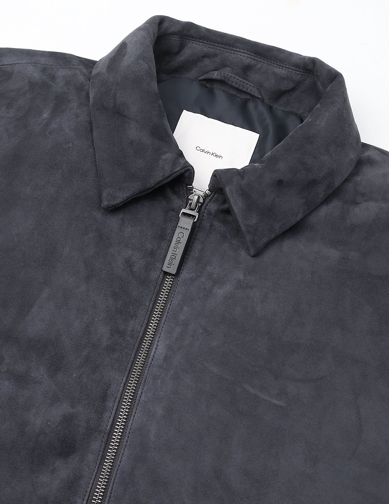Calvin Klein Jeans Solid Regular-Fit Leather Jacket