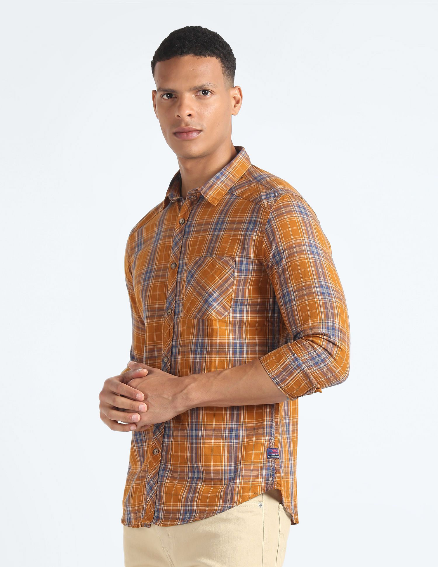 Flying Machine Tartan Check Twill Shirt
