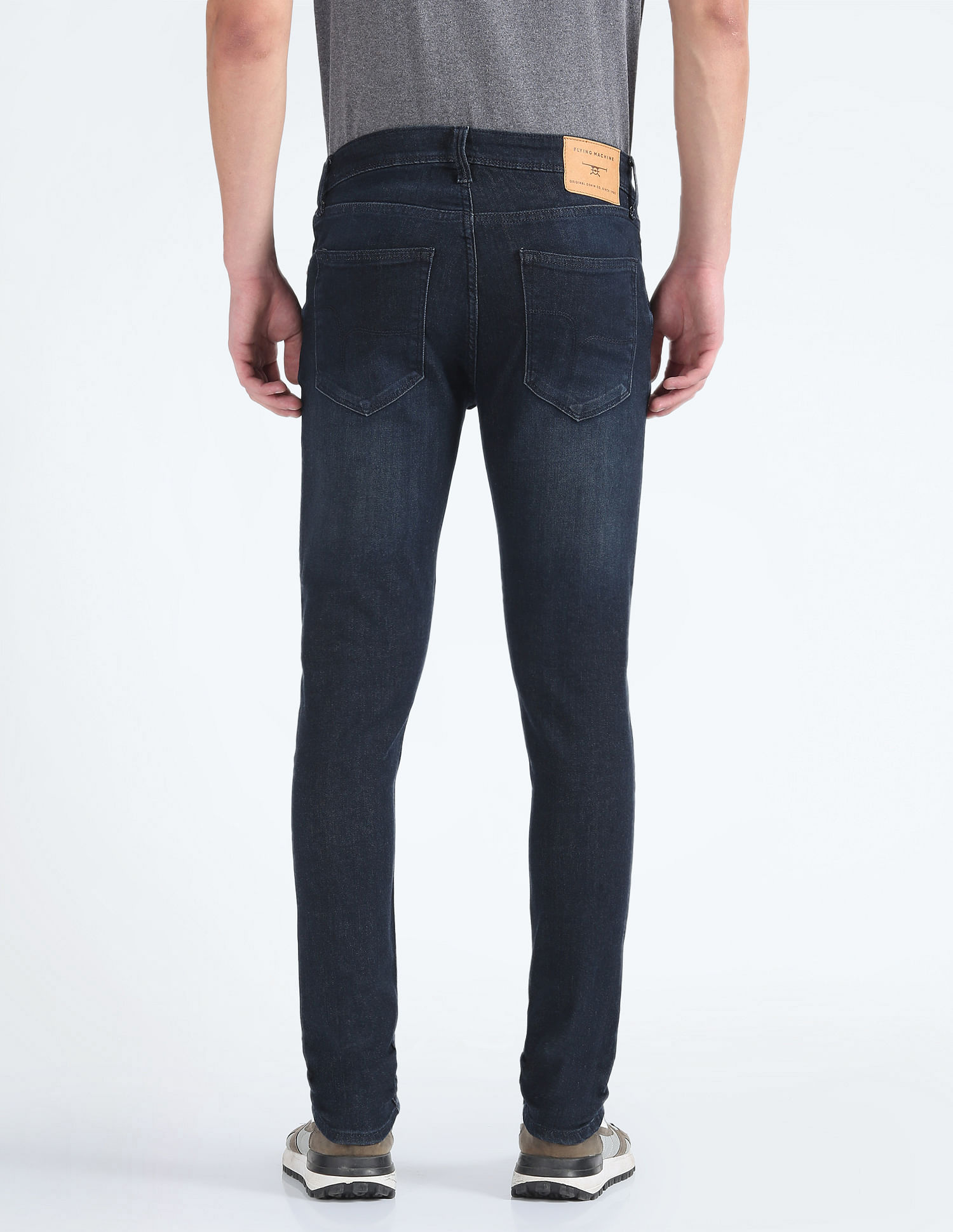 Flying Machine Dark Wash Jackson Super Skinny Jeans