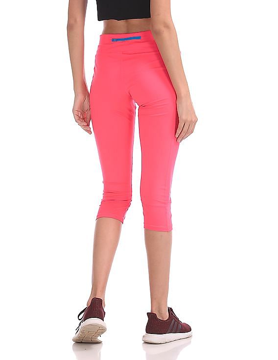 U.S. Polo Assn. Women Solid Active Cropped Leggings