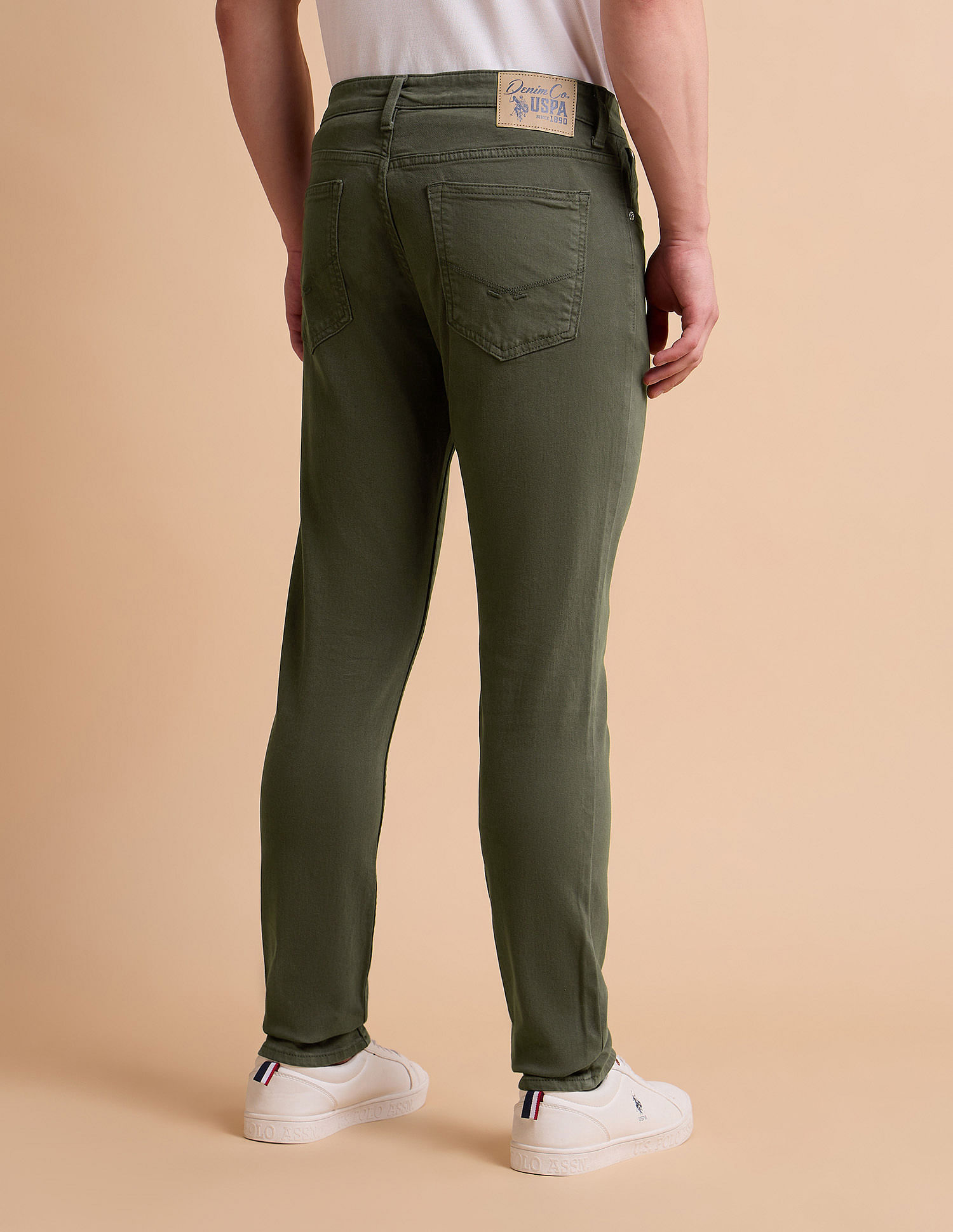 U.S. Polo Assn. Denim Co. Brandon Slim Tapered Fit Green Jeans
