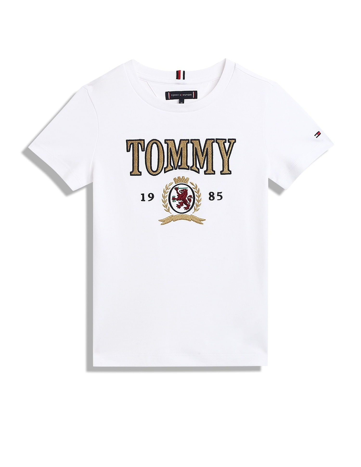 Tommy Hilfiger Kids Boys Logo Regular-Fit Cotton T-Shirt