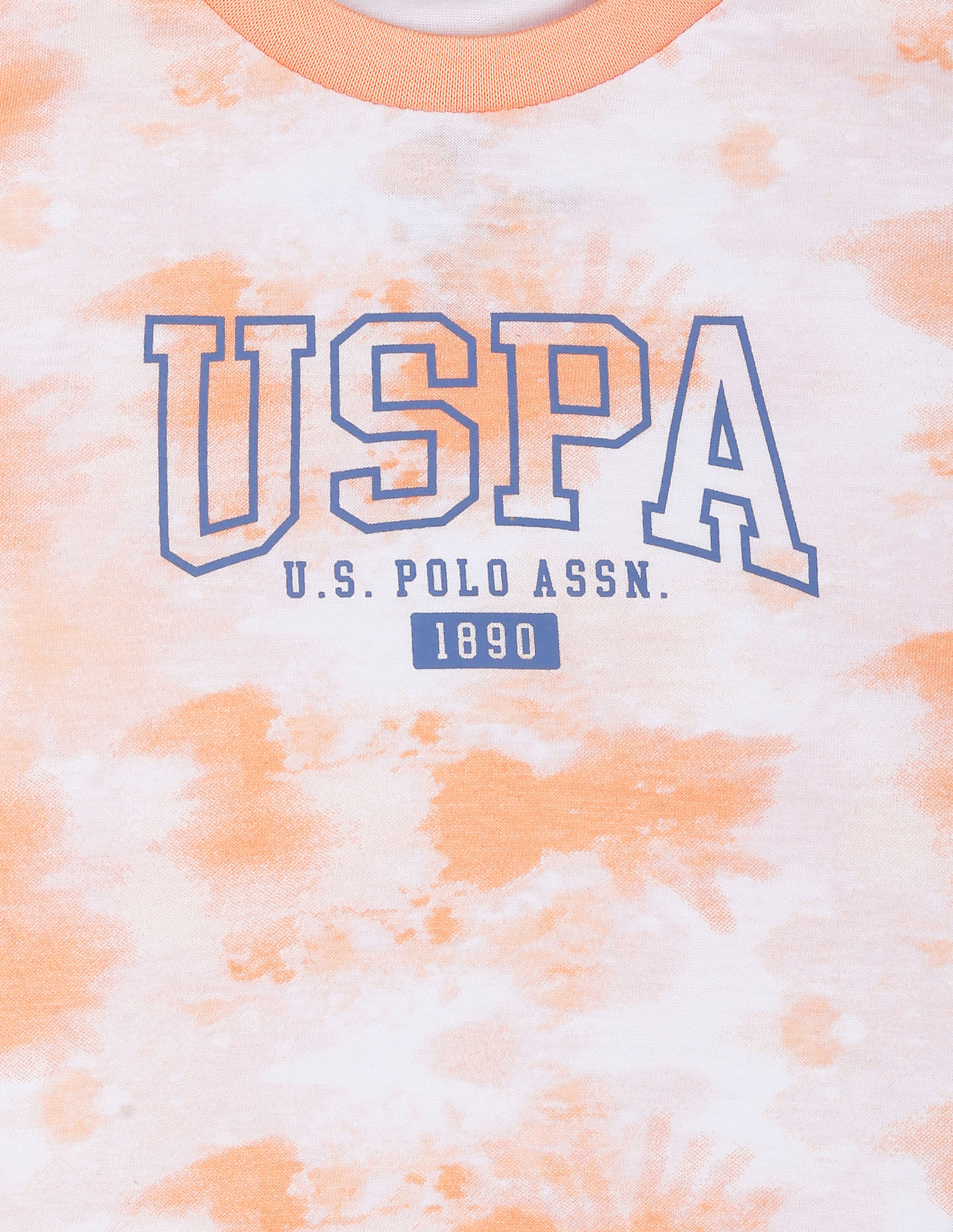 U.S. Polo Assn. Kids Boys Coral Abstract Print Set