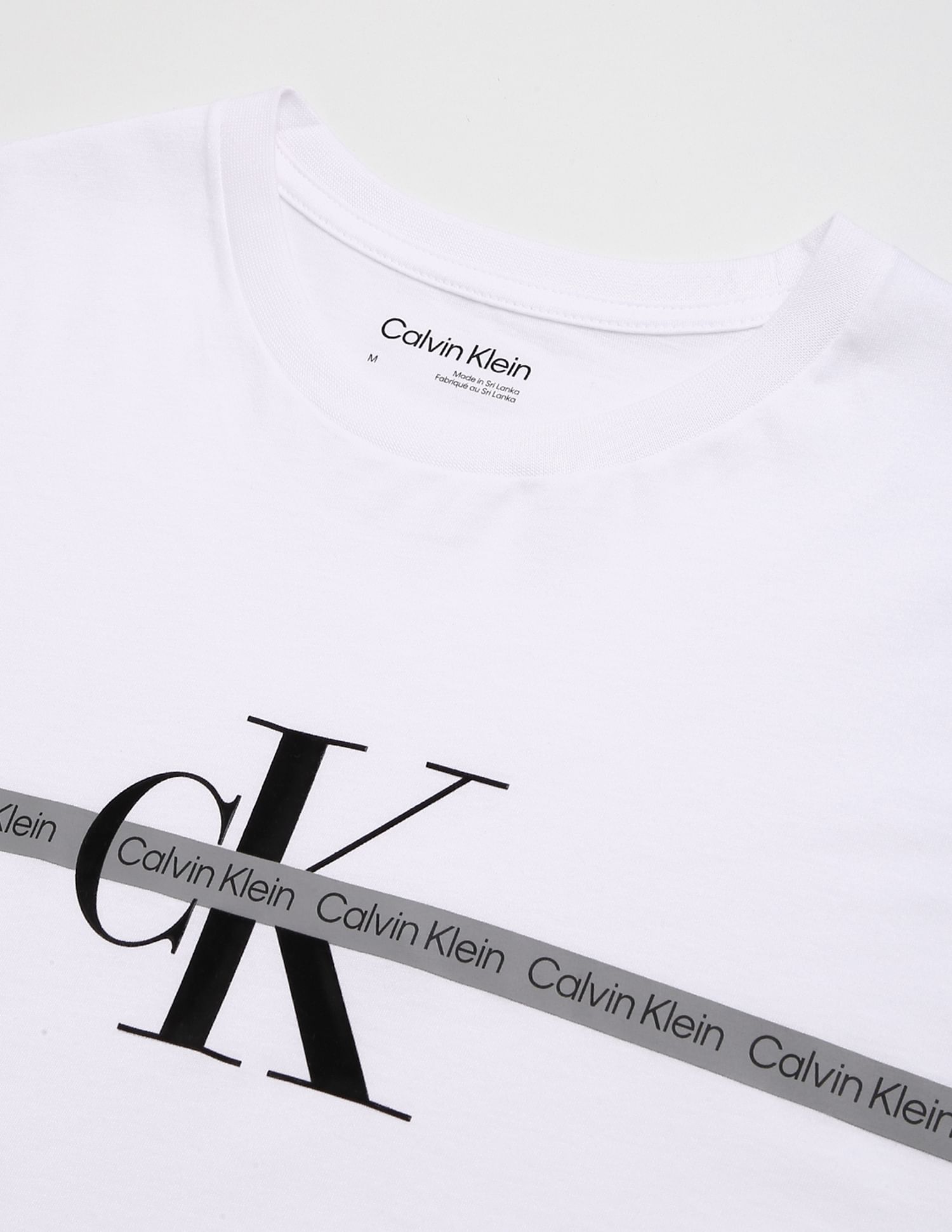 Buy Calvin Klein Brand Print Cotton T-Shirt - NNNOW.com