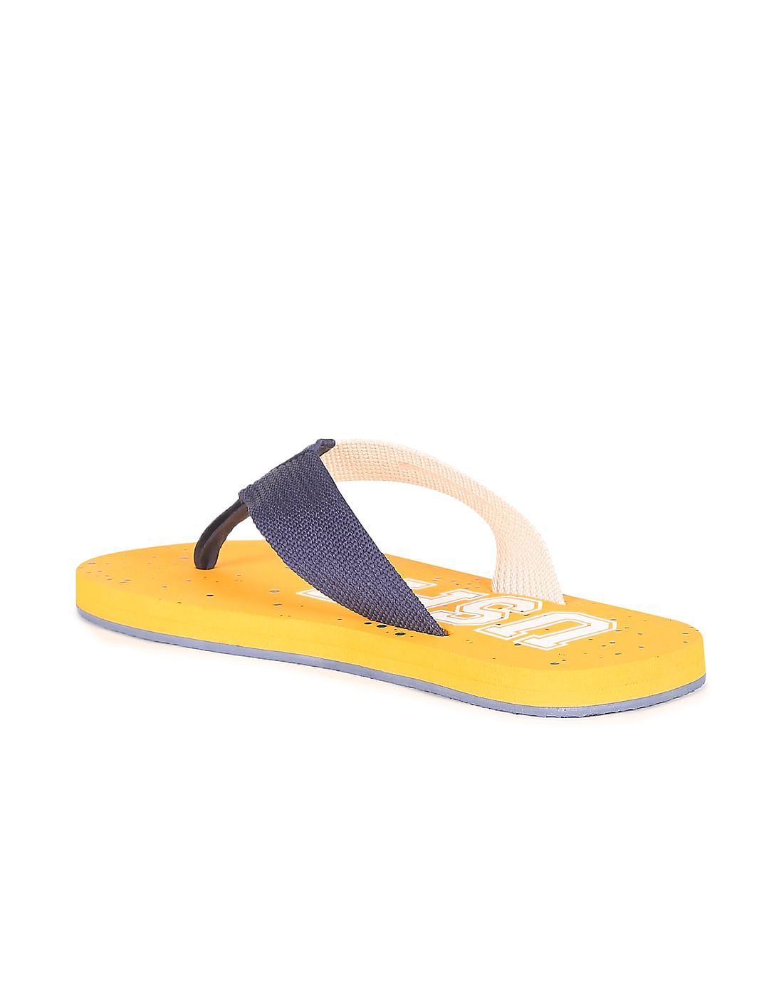 Yellow flip hot sale flops mens