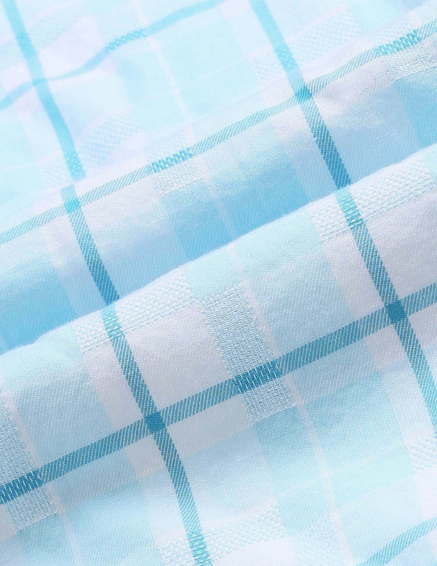 U.S. Polo Assn. Kids Boys Tartan Checked Regular Fit Shirt