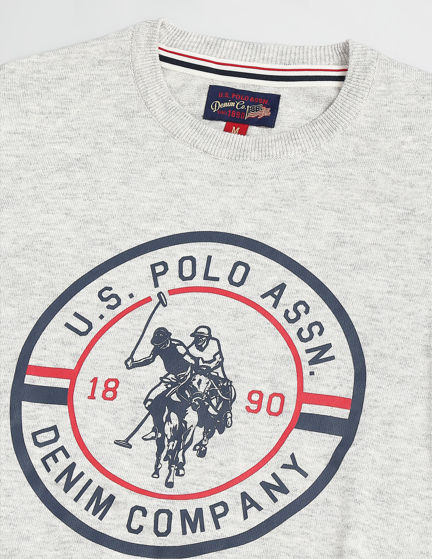 U.S. Polo Assn. Denim Co. Crew Neck Graphic Print Sweater