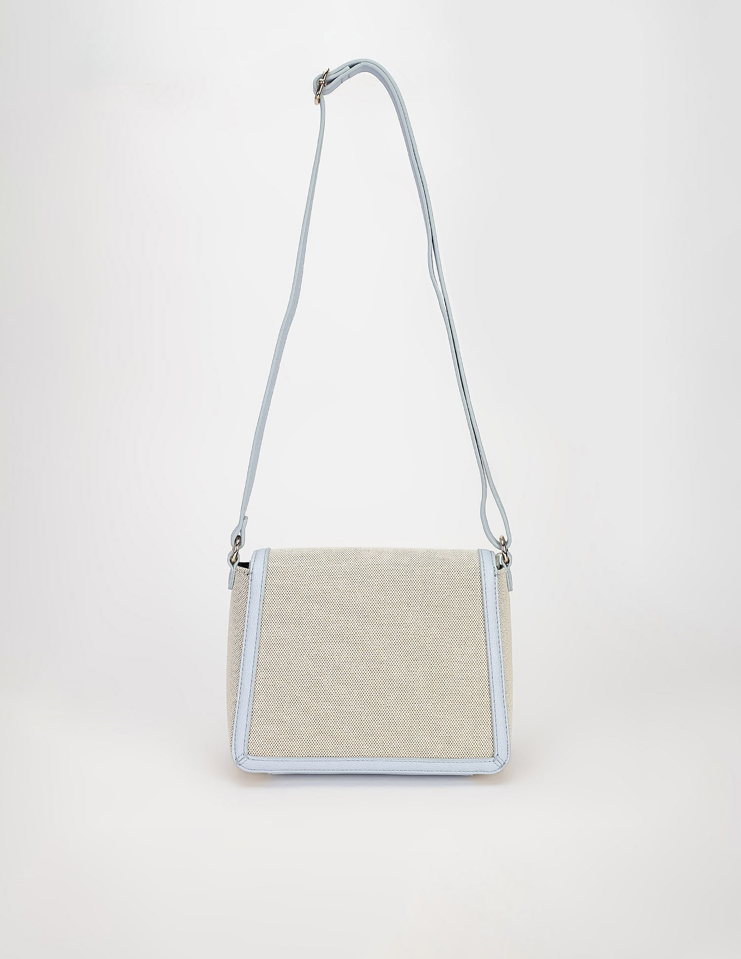 Tommy Hilfiger Solid Blue Polyester Sling Bags
