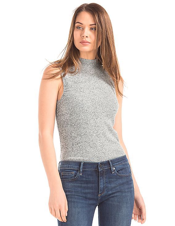 gap mock neck tank