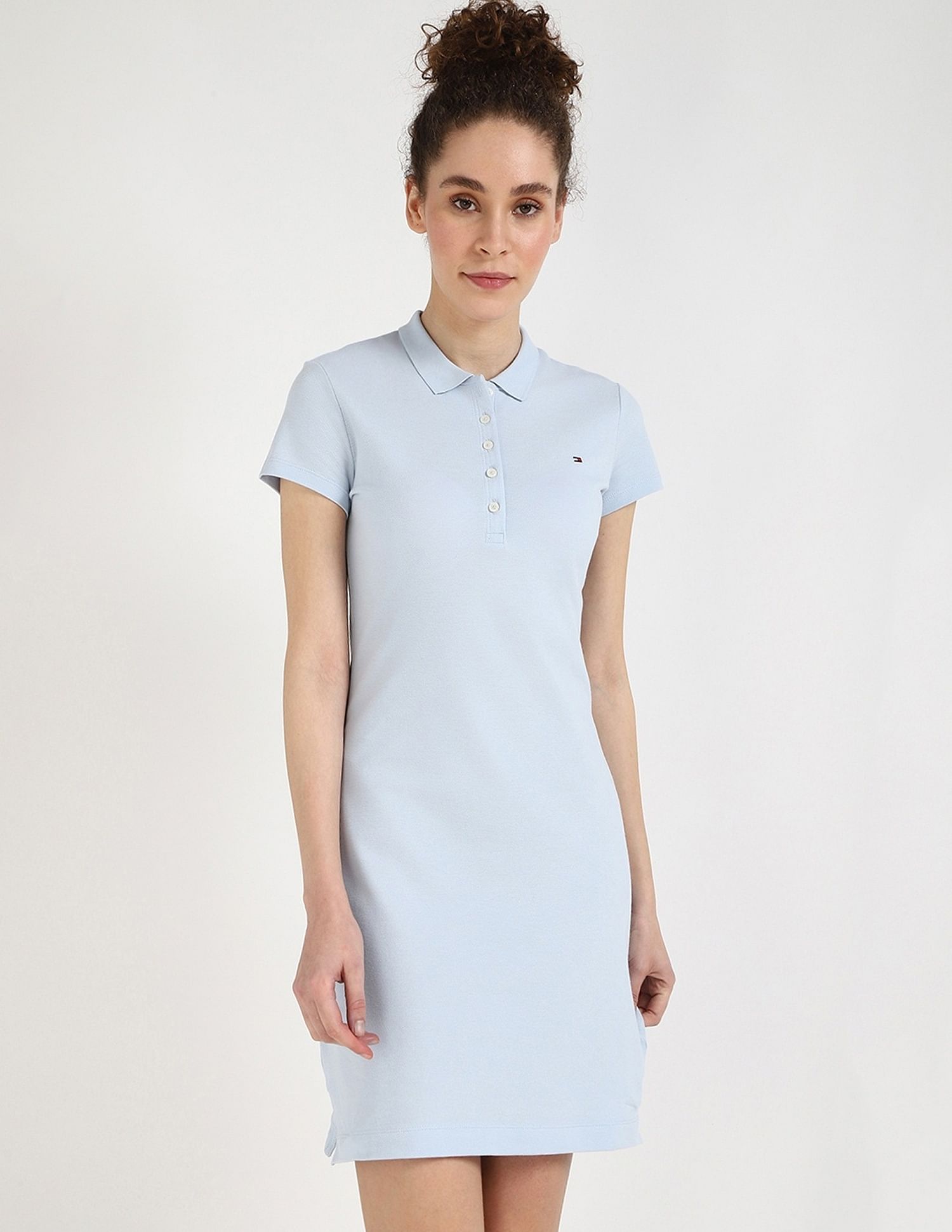 Tommy Hilfiger Cotton Polo Collar T-Shirt Dress