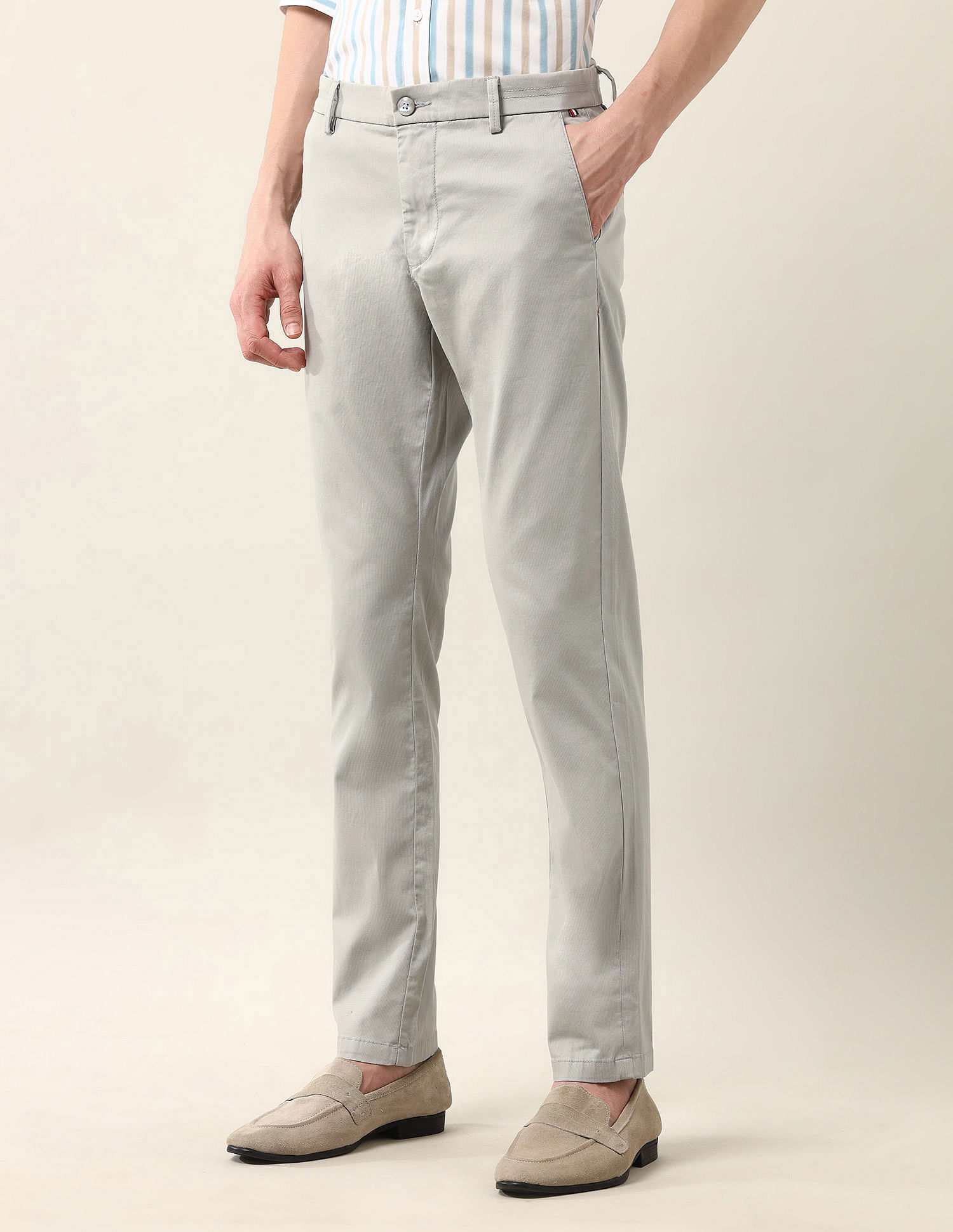 Arrow Sport Slim Fit Dobby Air Soft Trousers