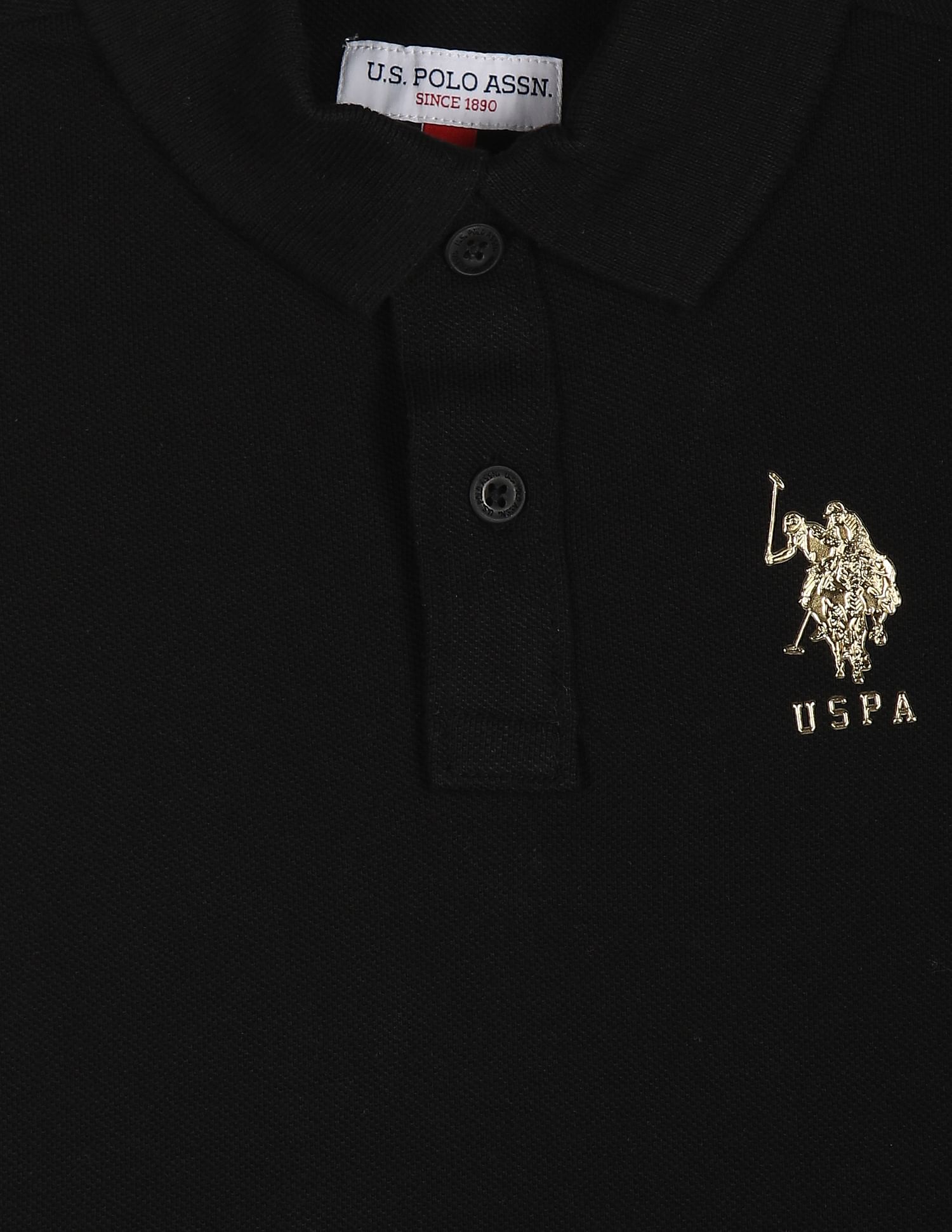 U.S. Polo Assn. Kids Solid Cotton Polo Shirt
