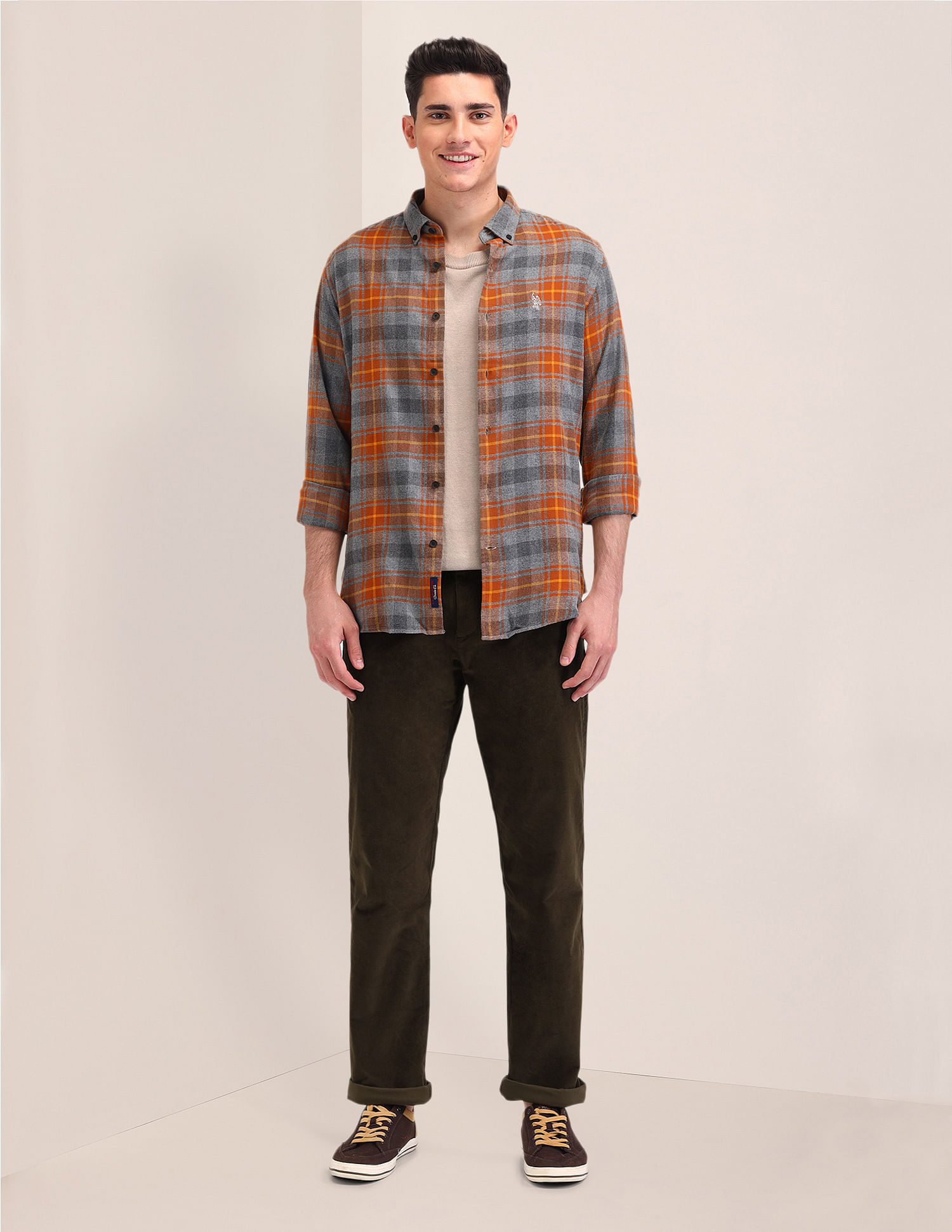 U.S. Polo Assn. Mid Rise Riley Straight Fit Trousers