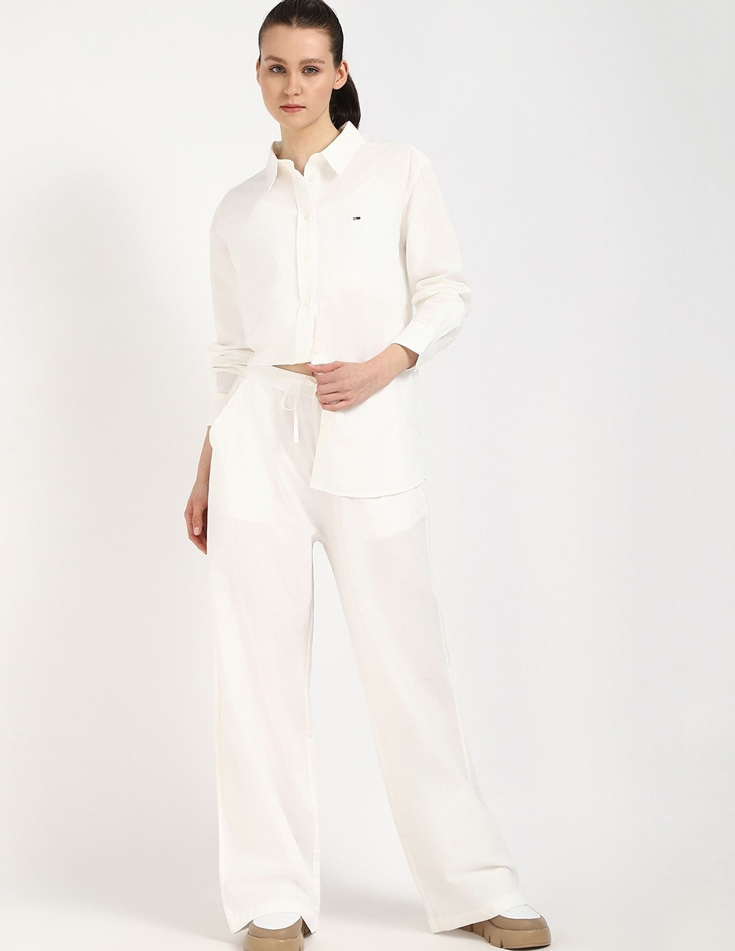 Tommy Hilfiger Solid Relaxed Fit Shirt