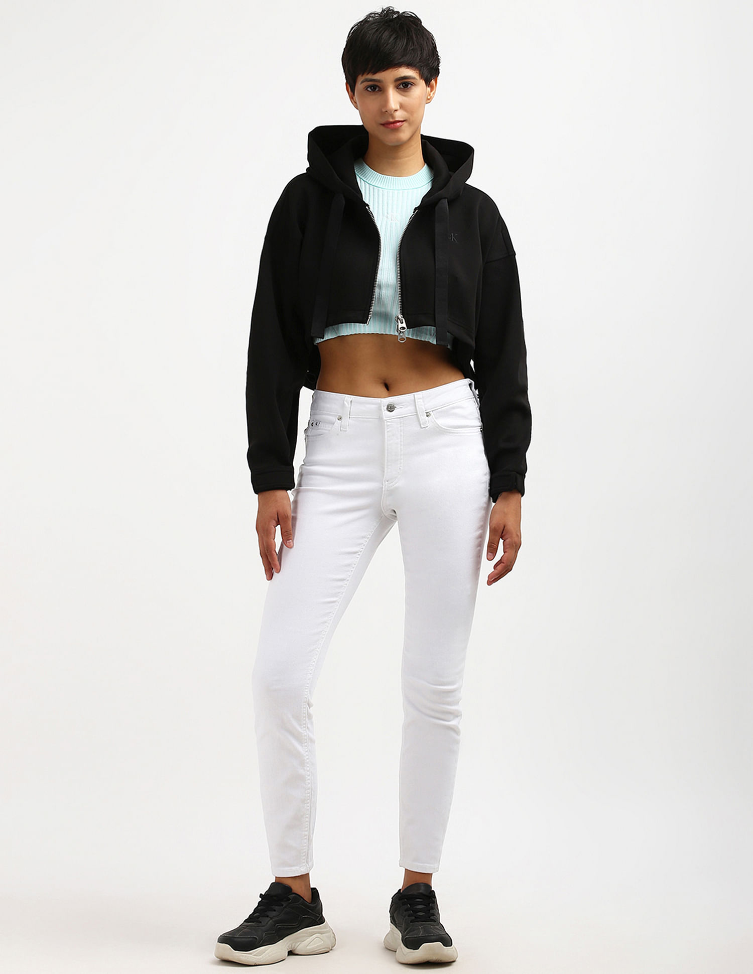 Calvin Klein Double Knit Hooded Sweatshirt