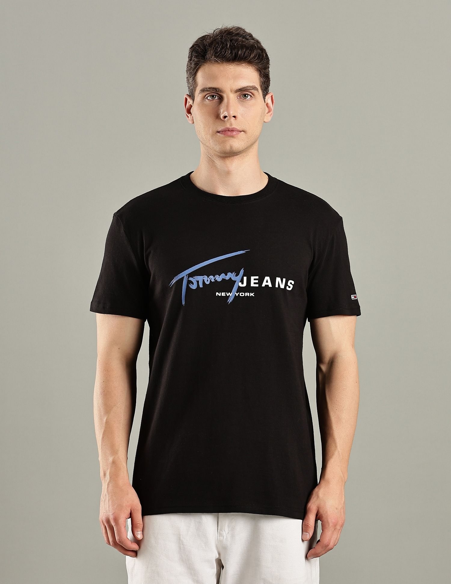 Tommy Hilfiger Logo Regular-Fit Cotton T-Shirt