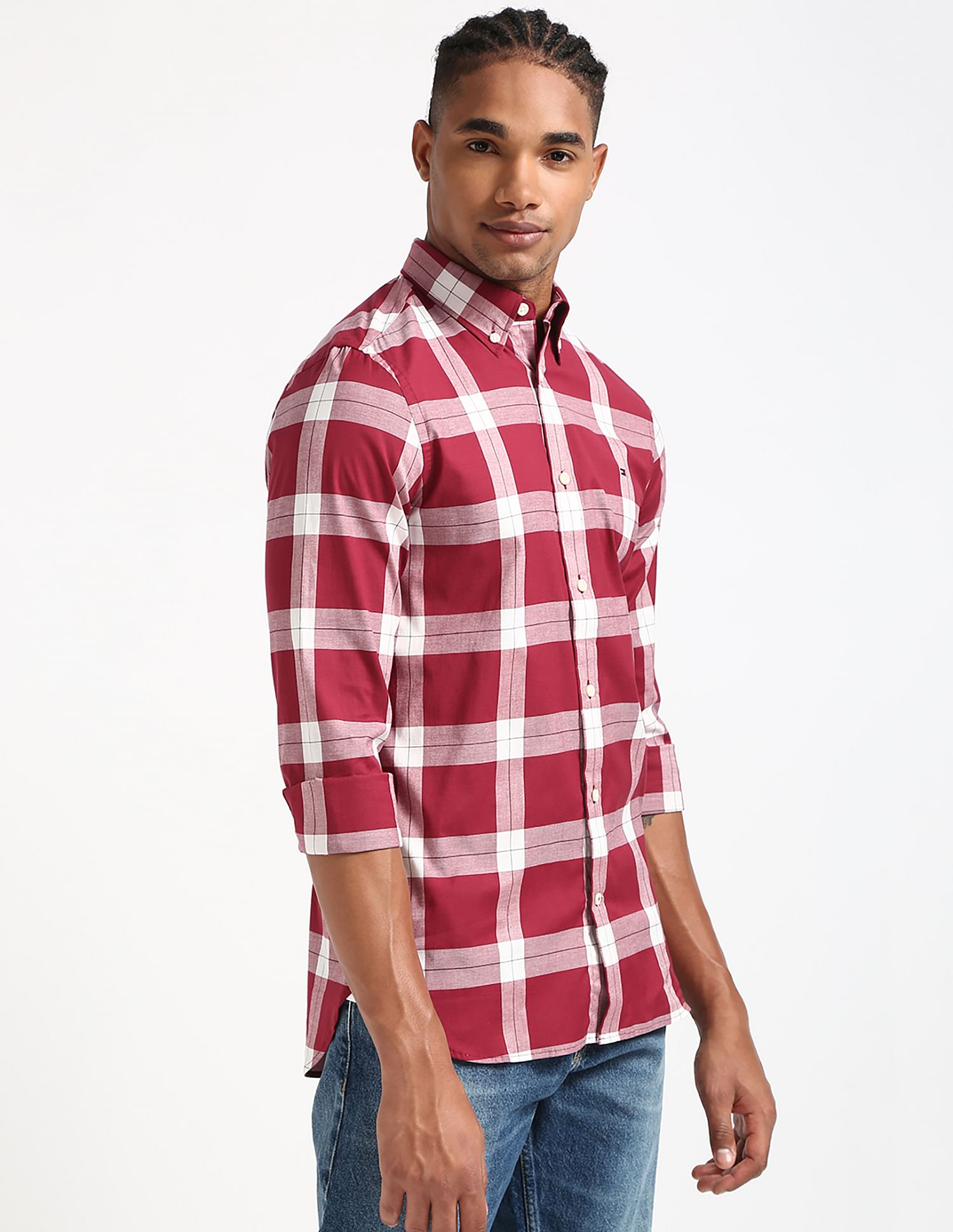 Tommy Hilfiger Harrington Poplin Plaid Shirt