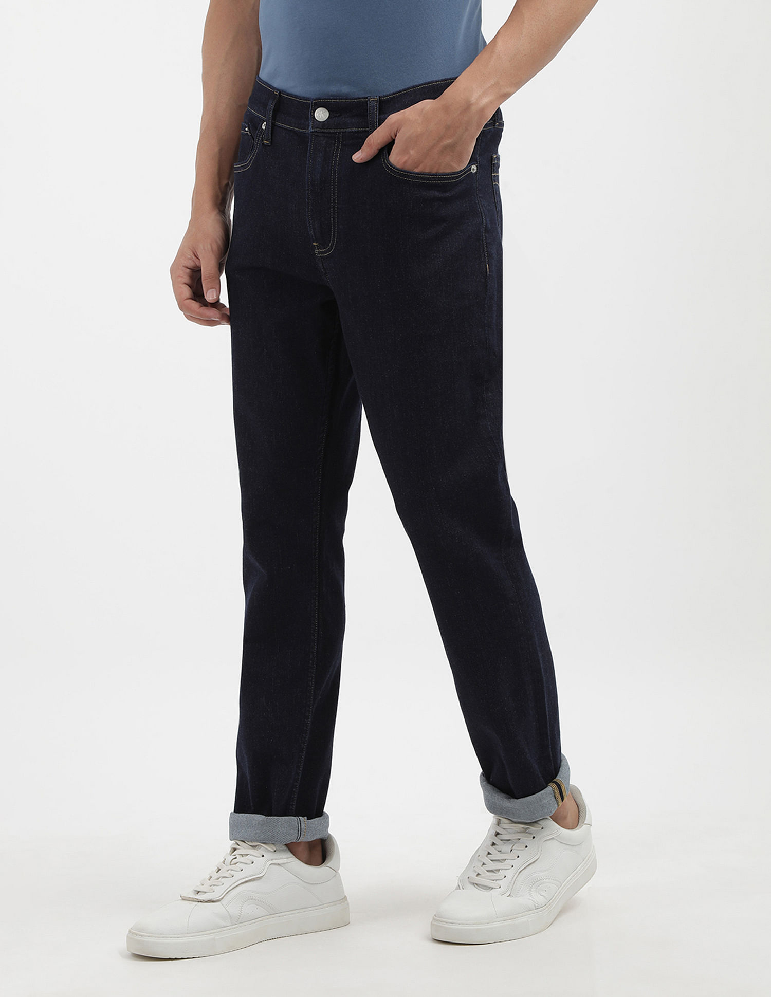 Calvin Klein Jeans Slim Fit Mid Rise Jeans