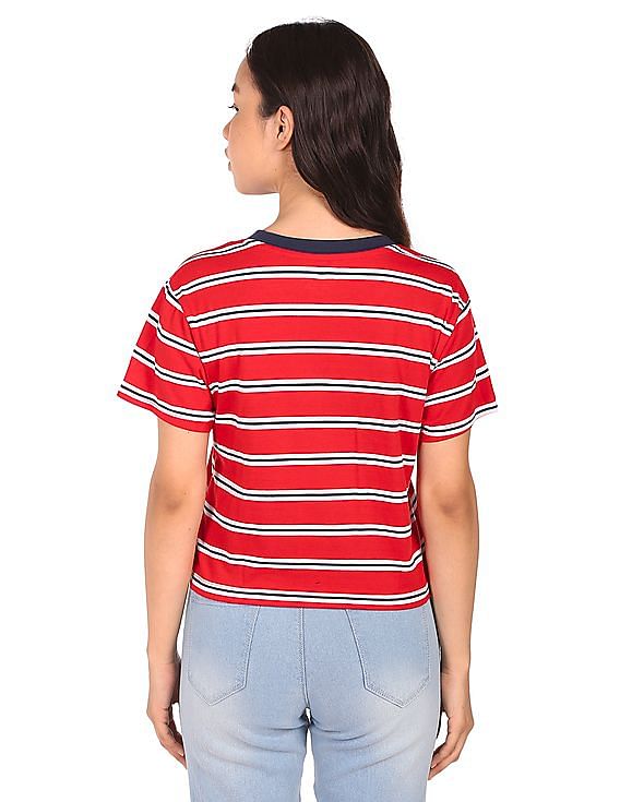 contrast pocket tee tommy hilfiger