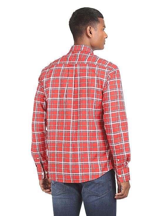 red check bomber jacket