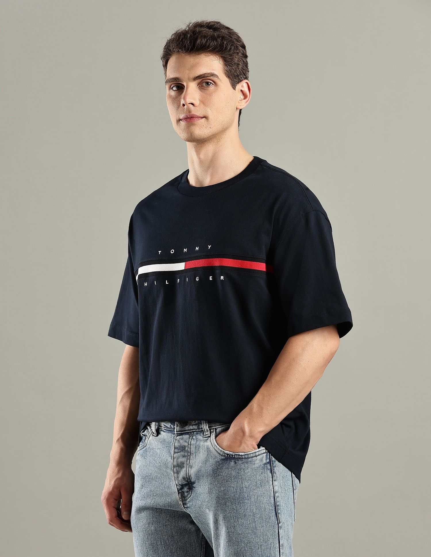 Tommy Hilfiger Embroidered Logo Regular-Fit Cotton T-Shirt