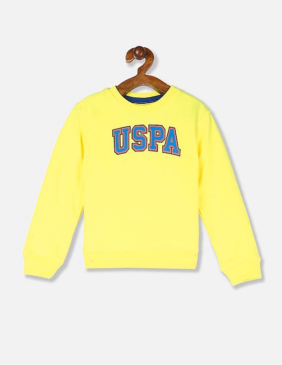 light yellow crewneck sweatshirt