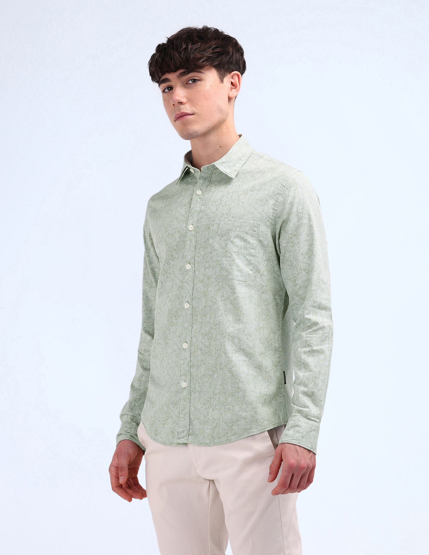 Flying Machine Slim Fit Printed Shirt