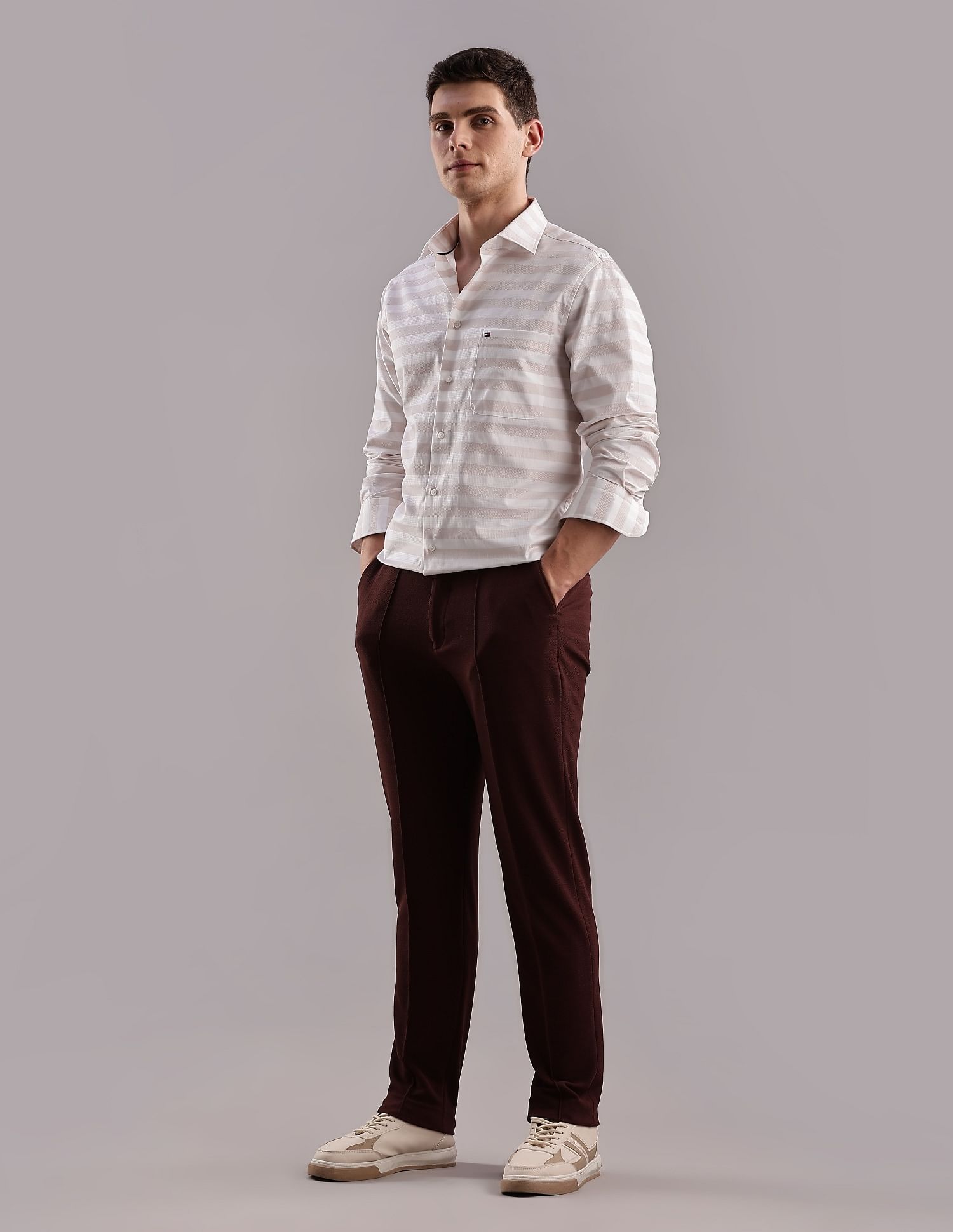Tommy Hilfiger Striped Regular-Fit Cotton Shirt