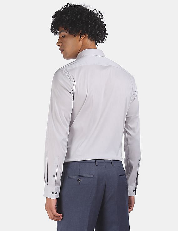 grey slim fit shirt