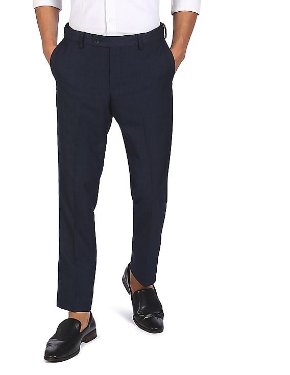 Buy US Polo Assn Navy Tapered Trousers  Trousers for Men 1391043   Myntra