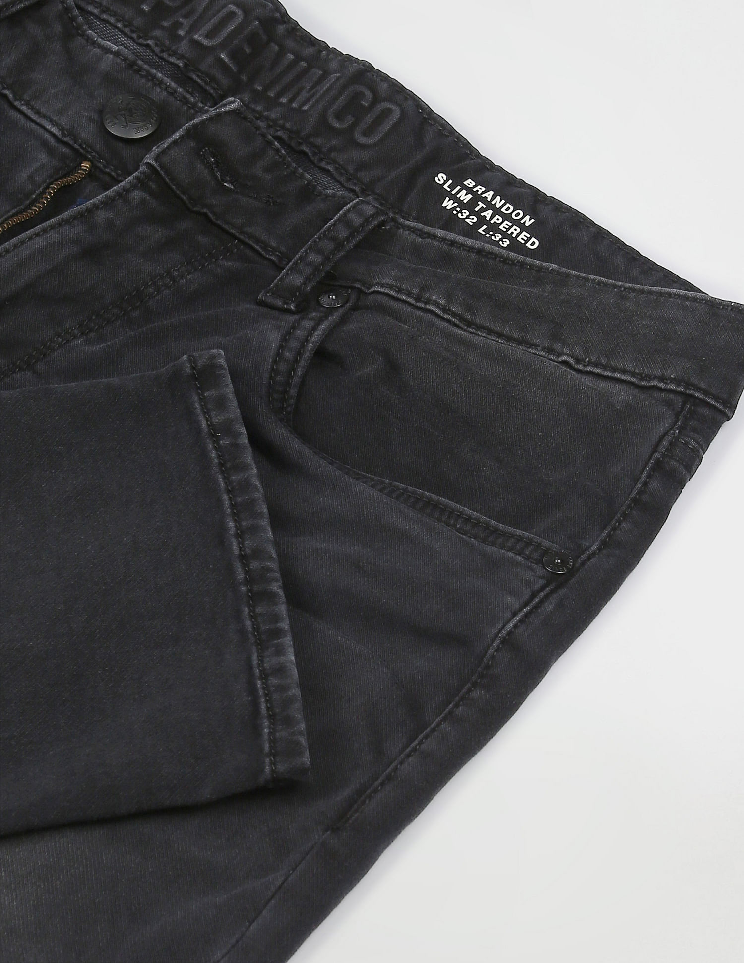 U.S. Polo Assn. Denim Co. Brandon Slim Tapered Fit Black Jeans