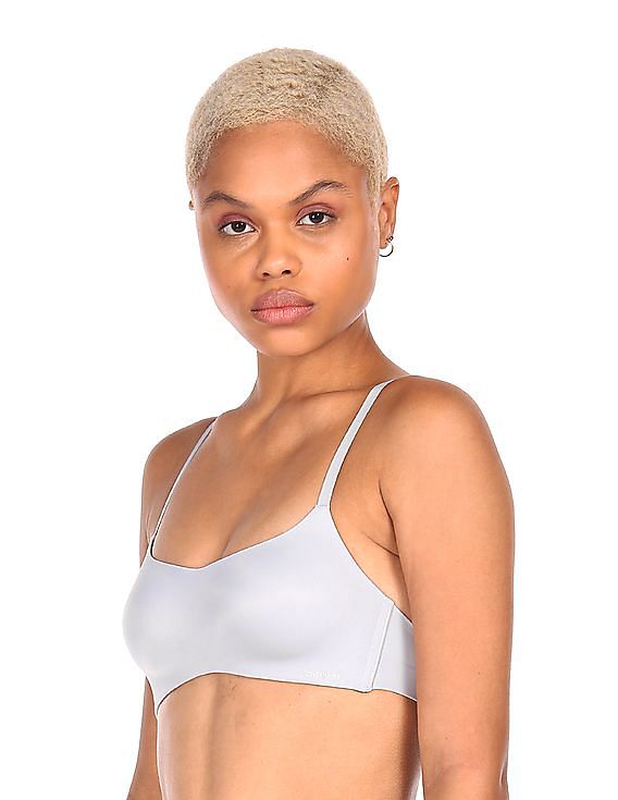 Buy Calvin Klein Underwear Women Grey Padded Solid T-Shirt Bra