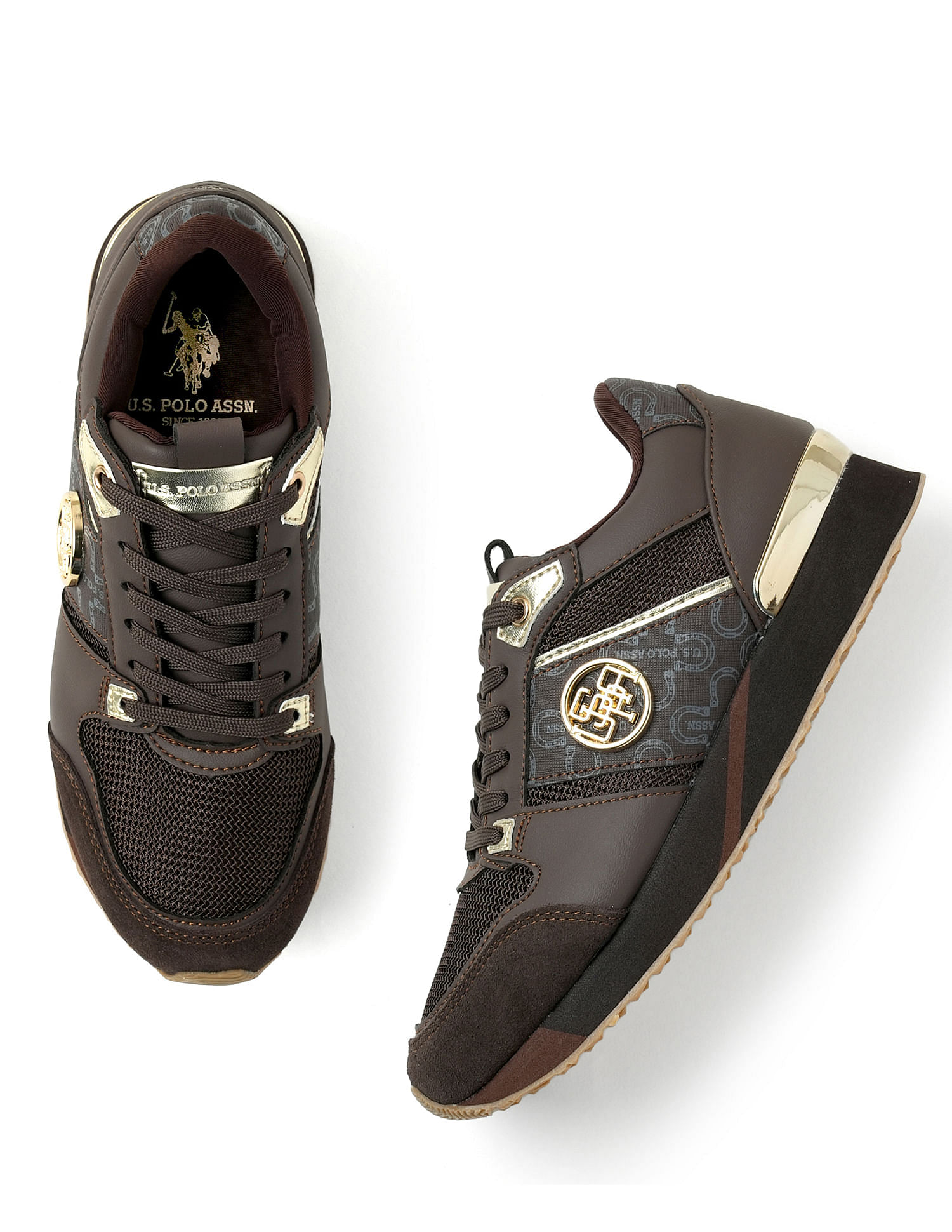 U.S. Polo Assn. Women Metallic Logo Stella Sneakers