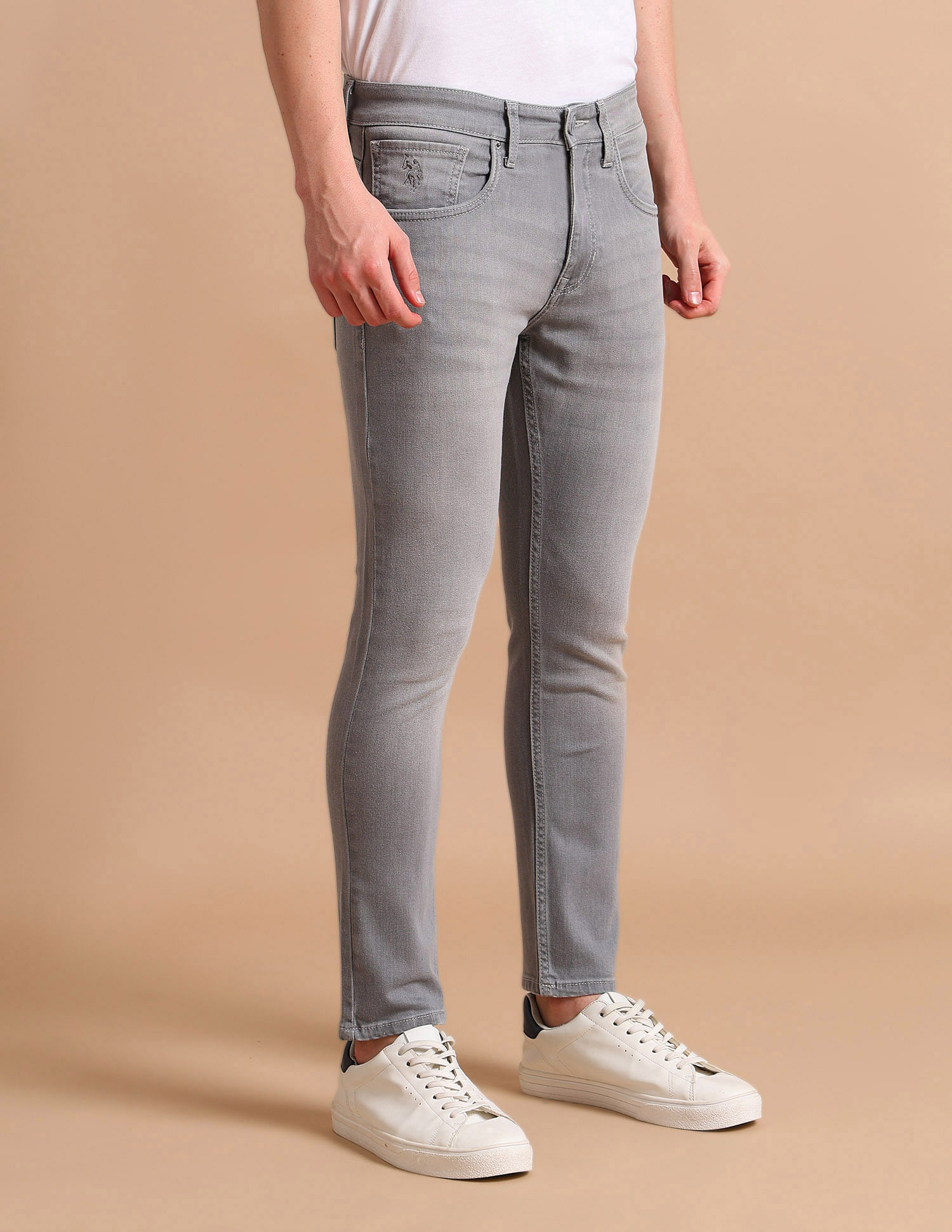 U.S. Polo Assn. Denim Co. Henry Cropped Fit Grey Jeans