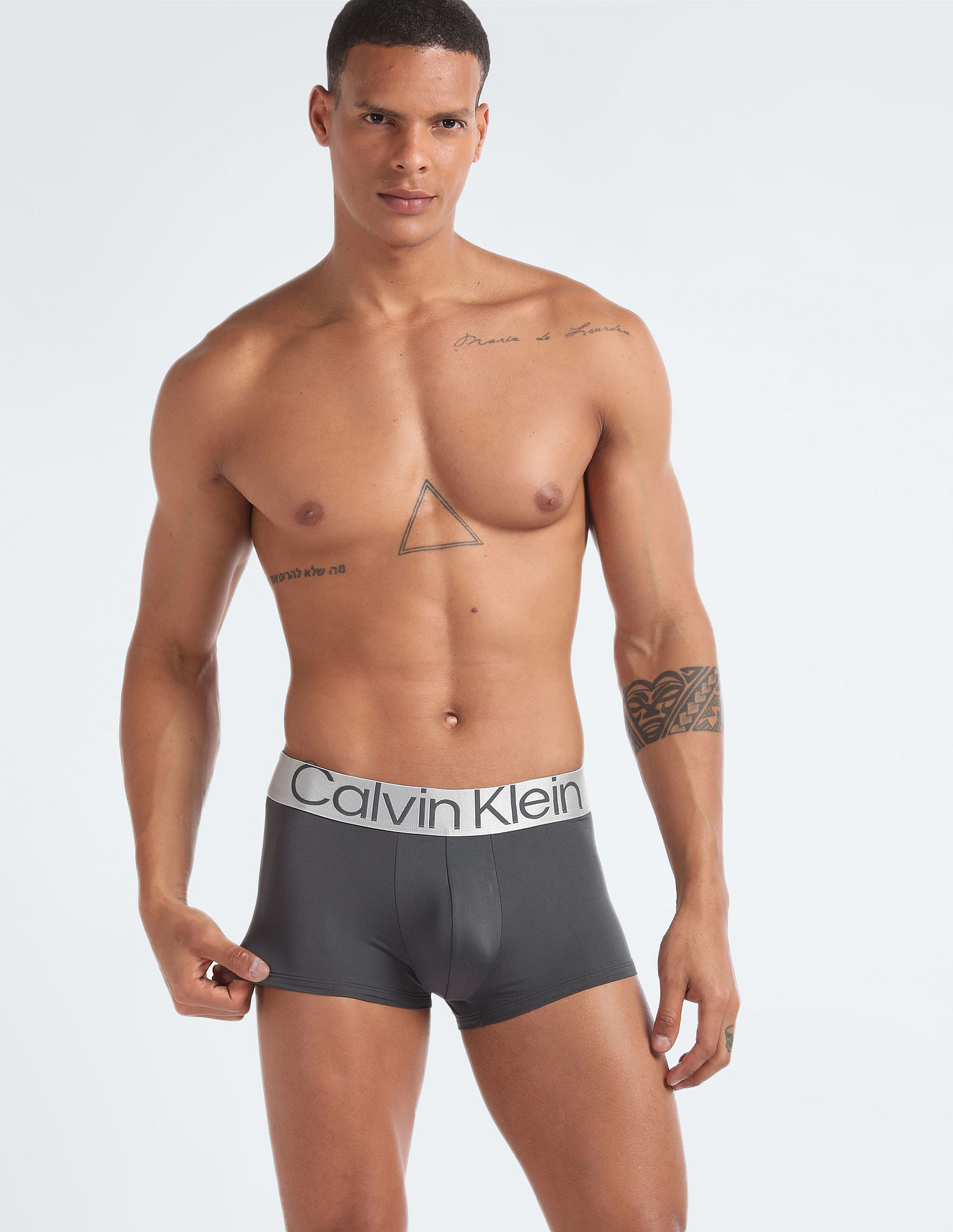 Calvin Klein Underwear Reprocessed Polyester Low Rise Trunks - Pack Of 3
