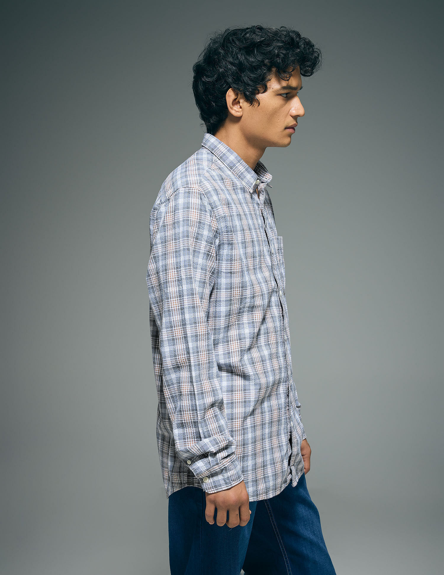 Flying Machine Tartan Check Cotton Shirt